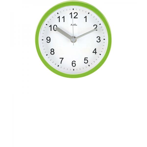 AMS horloge murale ou de table, radio-pilotée étanche, vert
