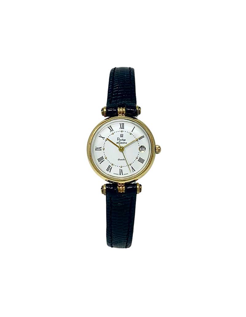 Montre dame Prestige de G neve quartz en or