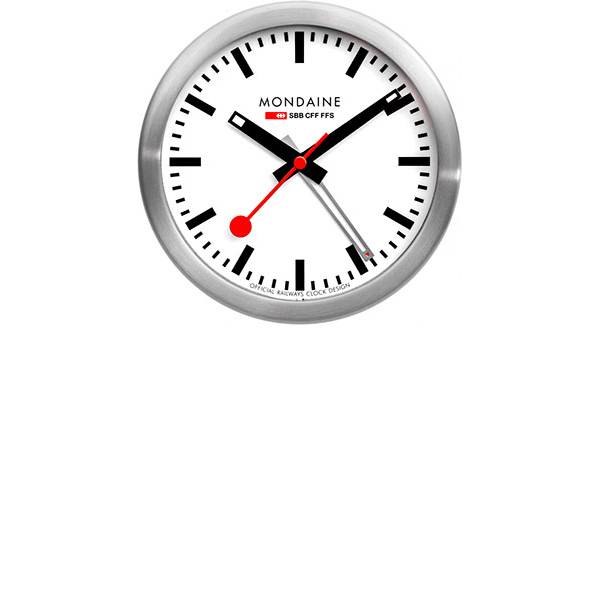 MONDAINE Mini Clock, horloge de table ou murale gare CFF avec réveil