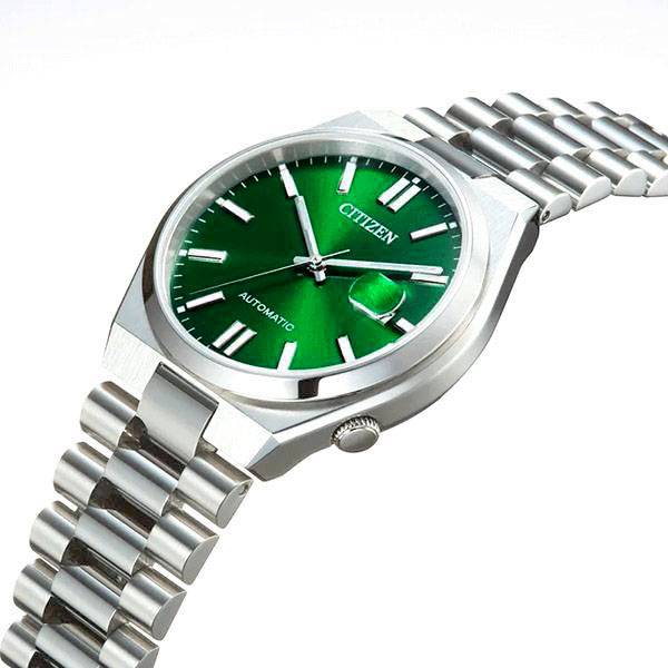 Stahl Citizen Automatik Tsuyosa Uhr, NJ0150-81X grün