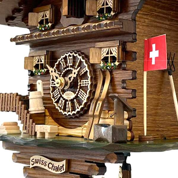 Horloge Specialisee Suisse Chalet Mecanisme À Quartz Bruit Coucou Salon  Cuisine Restaurant Café - Cdiscount Maison