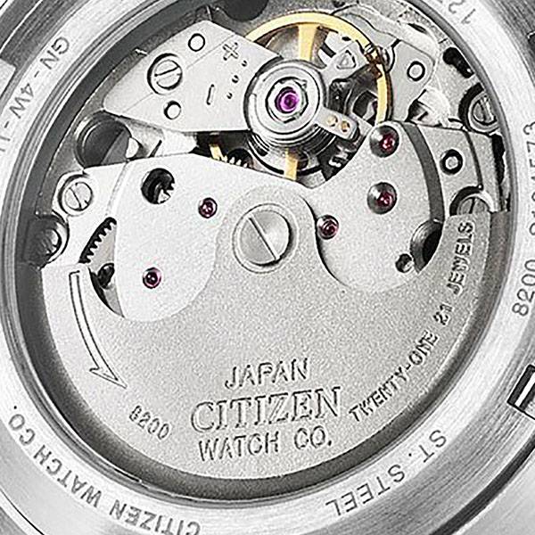 Citizen C7 Automatik Uhr, Stahl schwarz NH8391-51EE